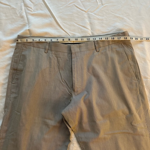 J Crew Seersucker pants and vest. Large/38R. Light grey. - Picture 5 of 10